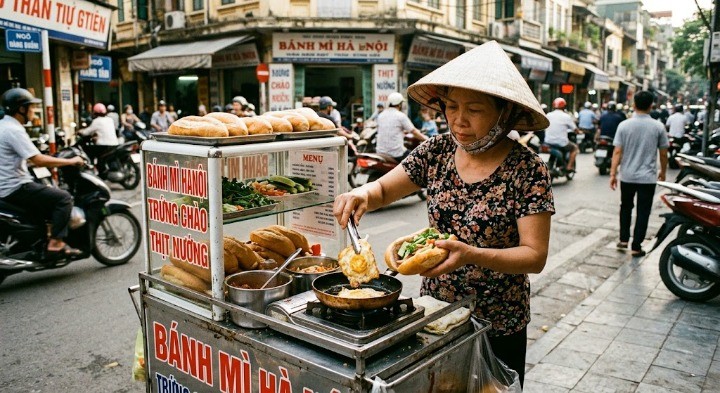 hanoi-old-quarter-banh-mi-cart